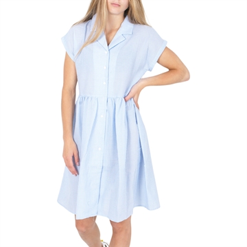 Grunt Dress Jane Check 2123-001 Light Blue